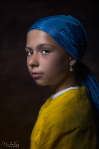 foto van meisje met de parel © Van der Kuijp Photography